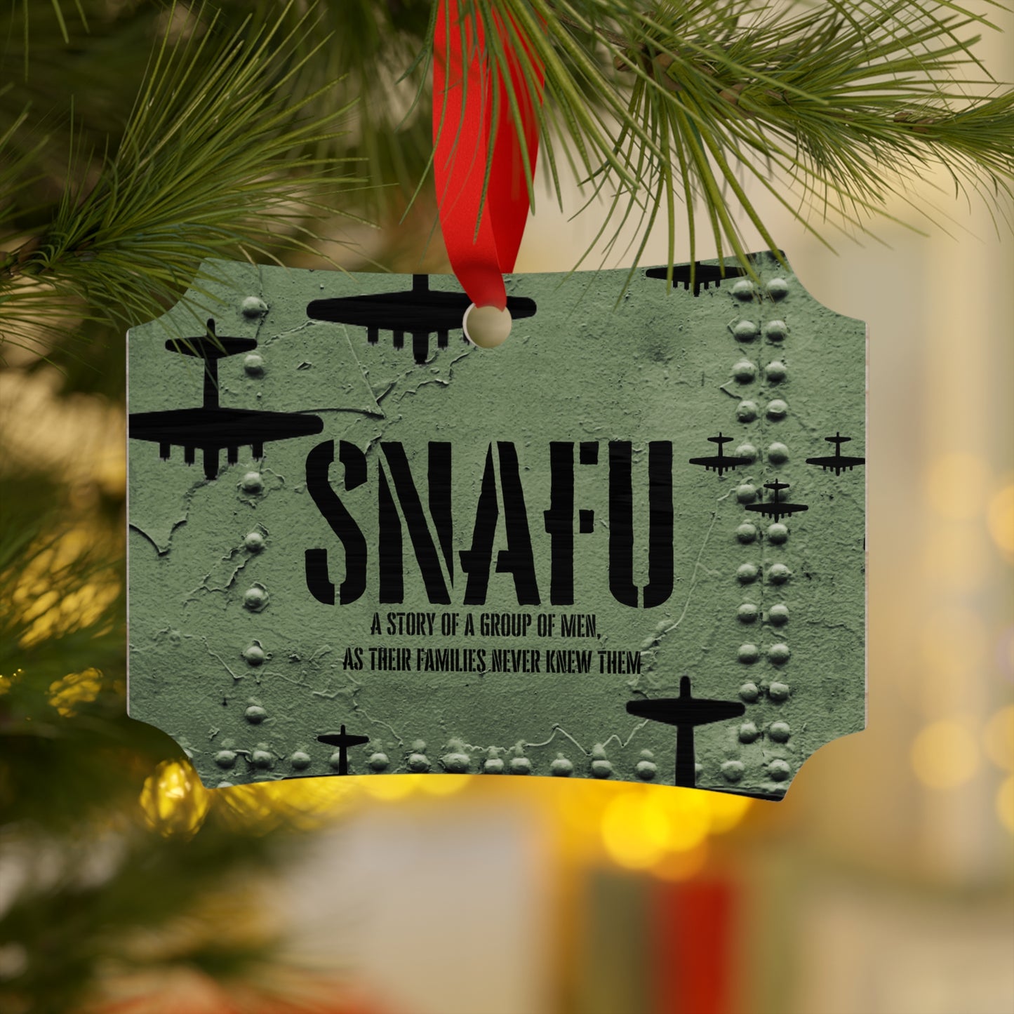 SNAFU Plywood Ornament